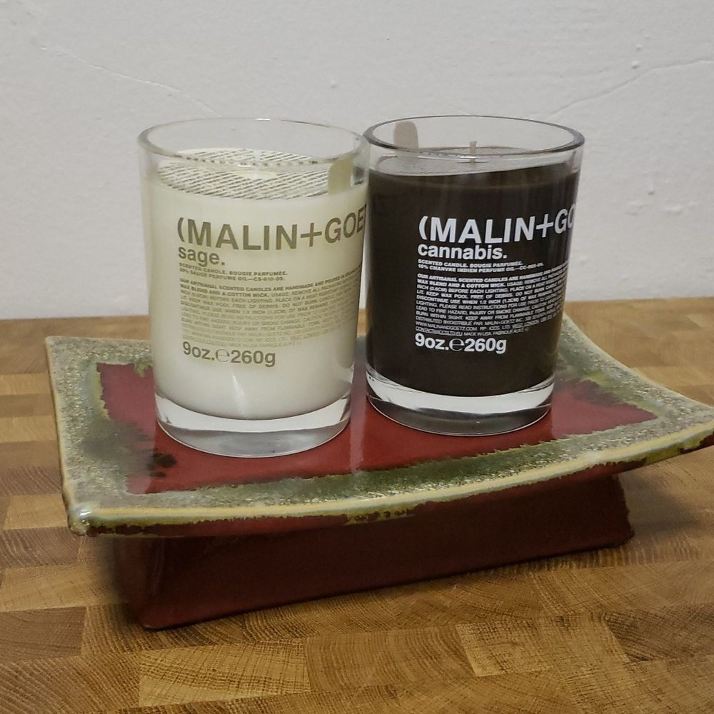 Red distressed Pillar Candle Tray - Picture 4 of 13